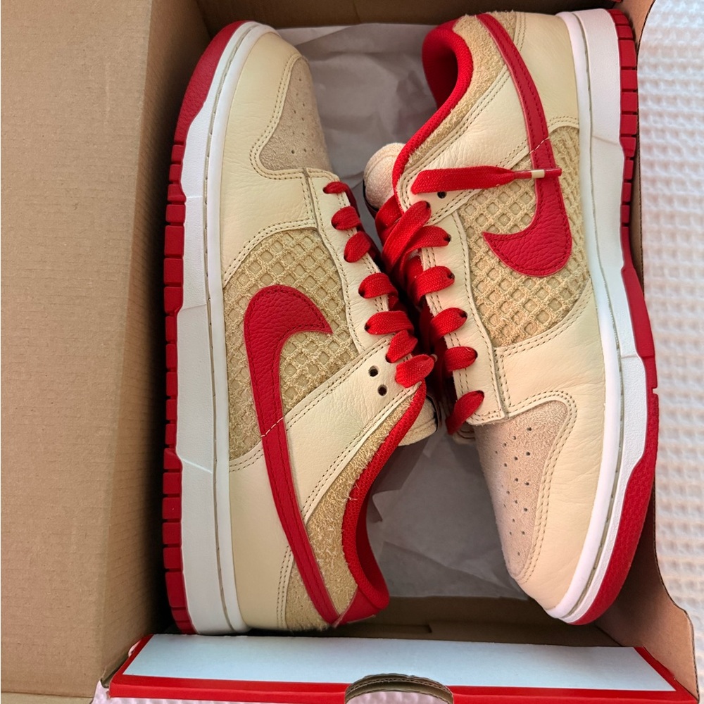 Nike Red and White Shoe Box
